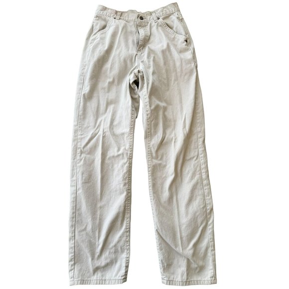 Y2K RIDERS STRAIGHT CREAM PANTS WOMANS SIZE 6 |‎ B2 - Picture 1 of 7